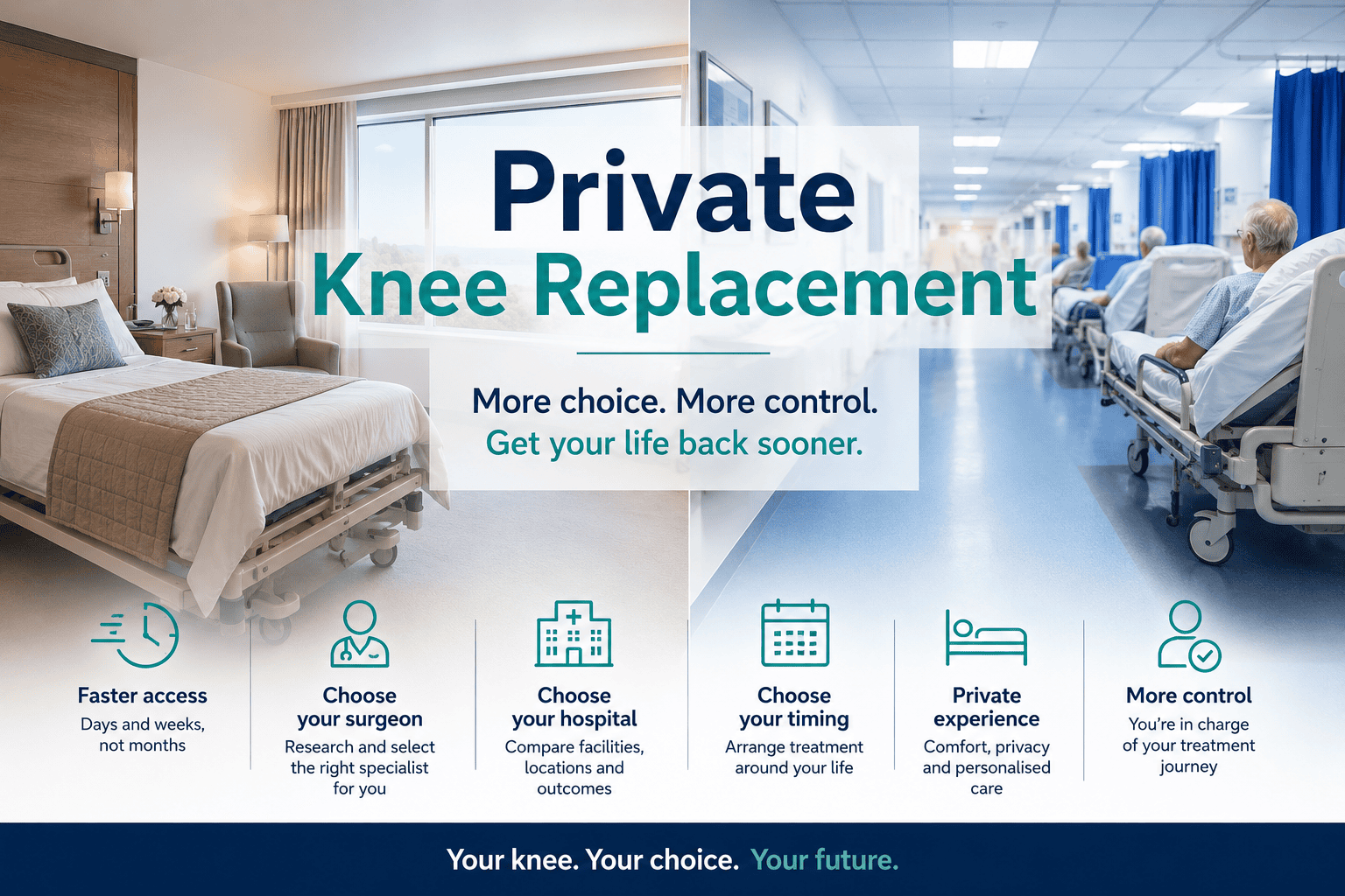 private knee replacement gains