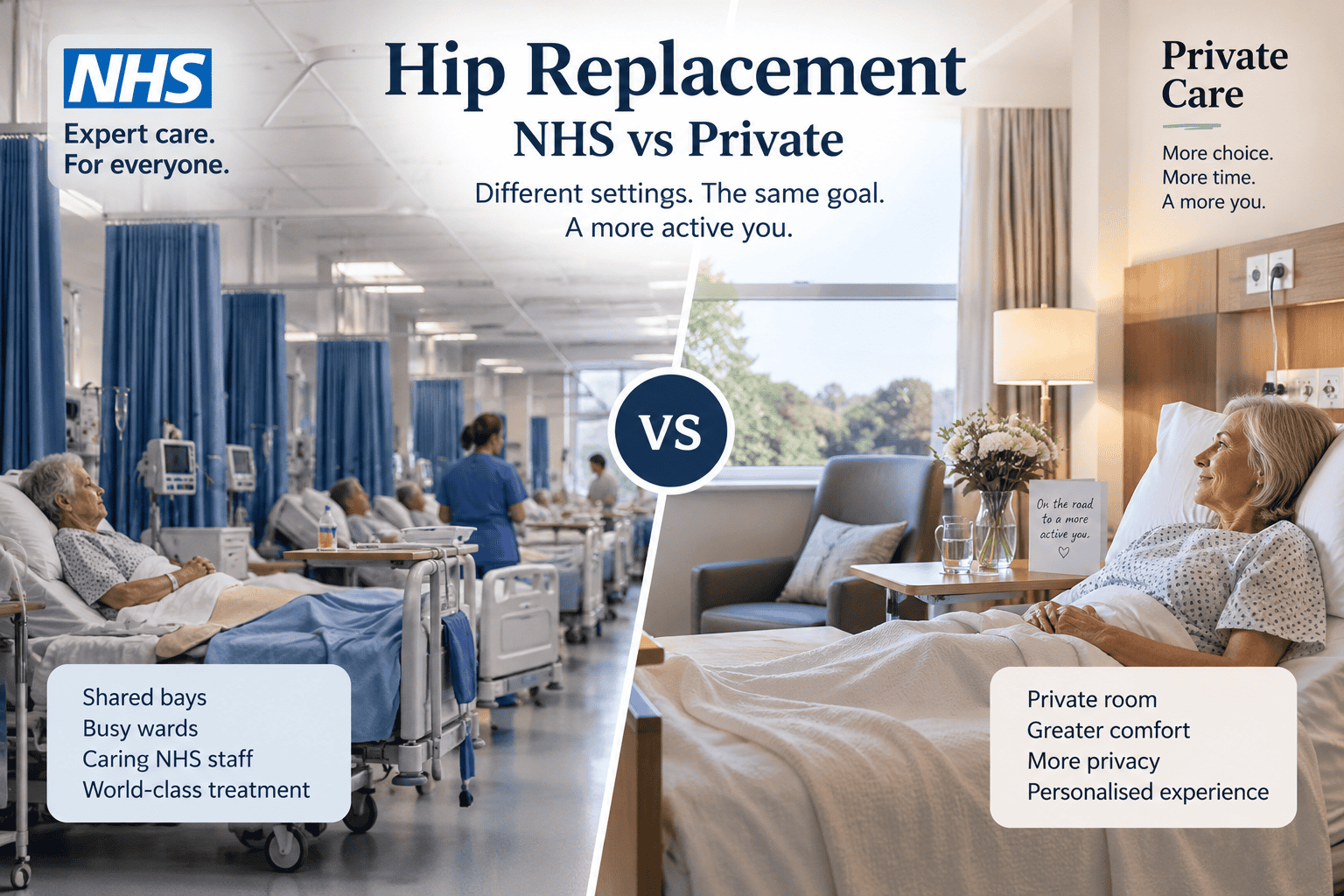 nhs vs private hip operations